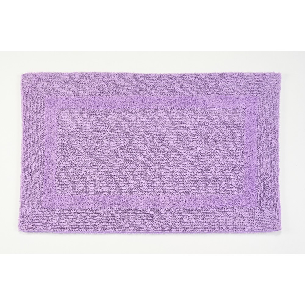 Reversible Bath Mat 430 by Designer Abyss & Habidecor in Lupin Purple